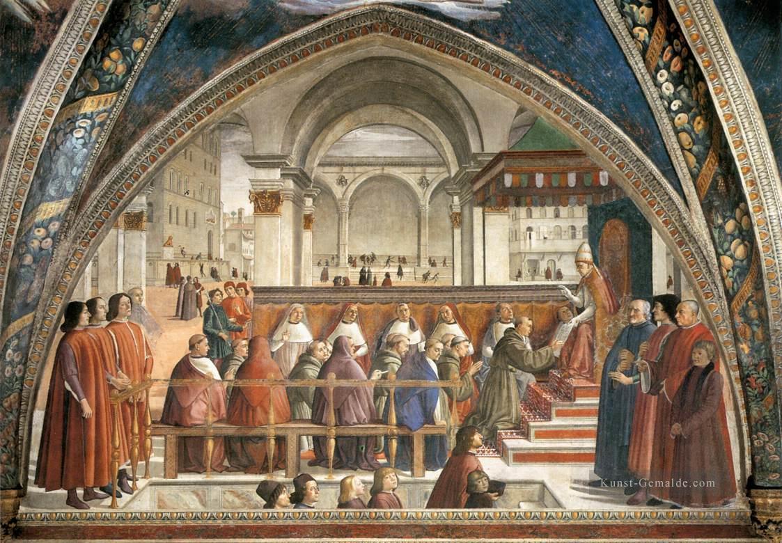 Bestätigung der Regel Florenz Renaissance Domenico Ghirlandaio Ölgemälde